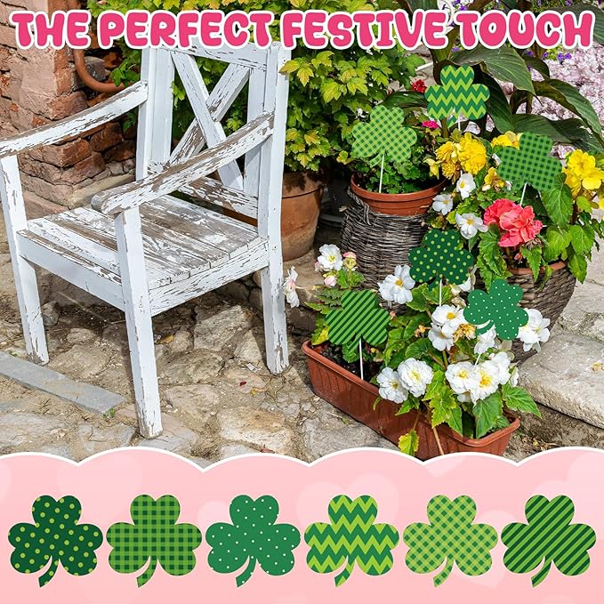 Amyhill 18 Pcs Garden Decor for Outside Heart Metal Garden Stakes, Outdoor Decorations Metal Stake for Patio Lawn Yard Planter Porch Pathway Pot