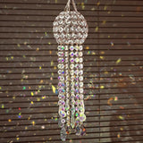 Crystal Wind Chime Light Catcher Suitable for Window Hanging Suitable for Home Indoor and Outdoor Garden Decoration Light Catcher (Medium)