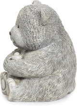 Roman Garden - Bear with Honey Statue, 7.75" H, Pudgy Pals Collection, Resin and Dolomite, Decorative, Garden Gift, Home Outdoor Decor, Durable, Long Lasting