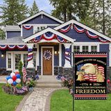 250th Anniversary America Garden Flag, 250 Anniversary USA Flag Patriotic Banner 250 Years of Freedom Yard Sign 4th of July Double-Sided Waterproof 1776-2026 Commemorative Flag 12x18 Inch