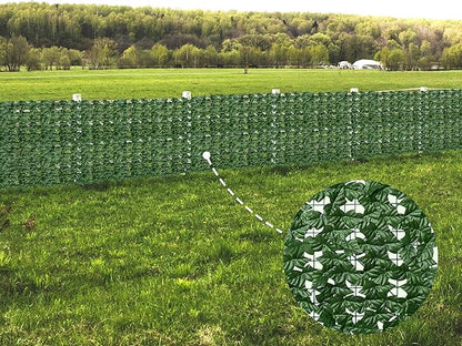 ODTORY Artificial Ivy Privacy Fence Wall Screen,60X120 in UV-Anti Faux Greenery Backdrop Ivy Vine Leaf Hedges Fence Panels for Patio, Balcony, Garden, Backyard Indoor Outdoor Green Wall Decor
