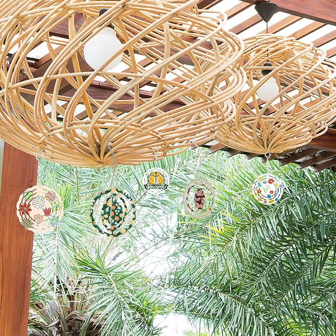 30 Pcs Sublimation Wind Spinner Blanks 3 Inch Bulk Aluminum Metal Ornaments Sublimation Blanks Hanging Wind Spinners Indoor Outdoor Spinner Suspension Decoration for Yard,Garden,Porch,Gift