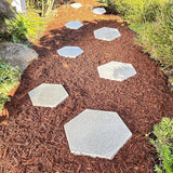 AUTUMN 14" Hexagon Stepping Stone Mold - DIY Concrete Cement Path Maker for Garden Walkway - Made in USA - Decorative Hexagonal Garden Statue & Pathway Mold