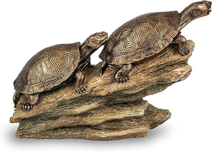 Aquascape Double Turtle On Log Spitter Fountain for Pond and Garden, 78372