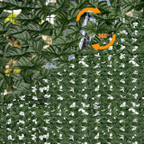 Artificial Ivy Privacy Fence Roll Screen,128" by 72" (64 SQFT) UV-Anti Faux Hedge Fence and Fake Ivy Vine Leaf Wall Panels for Indoor&Outdoor Green Backdrop, Garden Greenery Decor