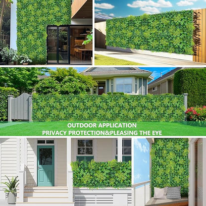 Grooy Artificial Grass Wall 40"x120"(33.33 SQFT), Boxwood Wall Panels UV-Protected Greenery Privacy Hedge Screen for Indoor Outdoor Patio Balcony, Party Garden Fence Decor
