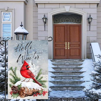 Seasonal Garden Flags Set of 12 Double Sided 12 x 18 Inch, Small Yard Flags for Outside, Christmas Easter Valentine's Day Outdoor Decor, Hello Spring Holiday Garden Decorations for All Seasons