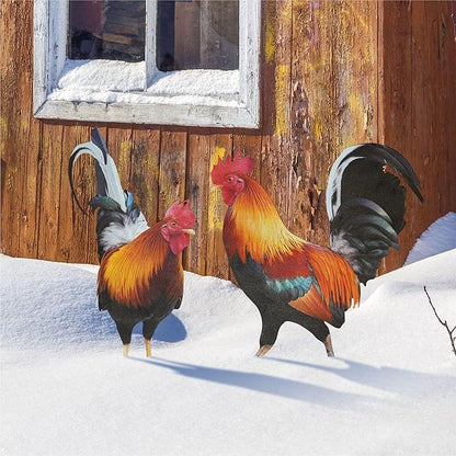 Decorative Garden Stakes,Chicken Decoration Grave Decorations for Cemetery (Chicken Decoration, 1 Pack)