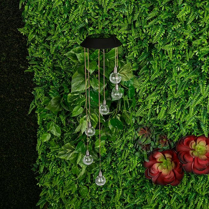 Alpine Corporation RGG644SLR-CC Outdoor Solar Hanging Color Changing Light, 28" Tall, Black