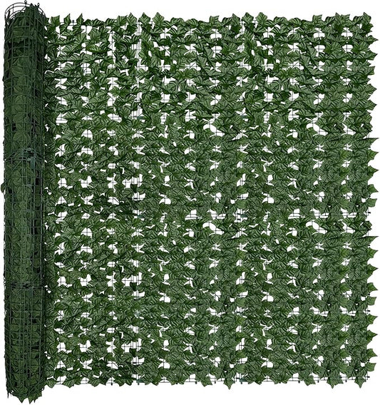 Artificial Ivy Privacy Fence Screen: 80 "x 120" (67 Sqft) Anti-Ultraviolet Artificial Hedge Grass Wall, Used for Indoor and Outdoor Green Background, Garden Greening Decoration
