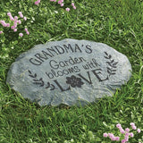 Let's Make Memories Personalized Blooms with Love Garden Large Garden Stones – for Mom/Kids or Grandma/Grandkids – Customize with Title & Names