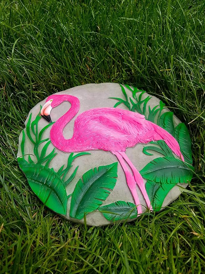 Spoontiques - Garden Décor - Gnome Stepping Stone - Decorative Stone for Garden