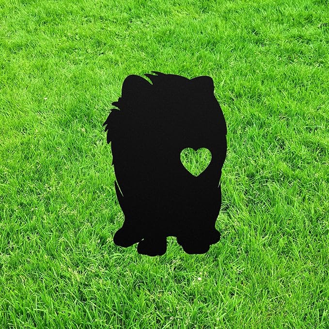 Personalized Pomeranian Garden Statue Stake,Custom Pomeranian Outdoor Yard Art Decor,Memorial Remembrance Sculpture,Outdoor Statue for Yard Garden Porch Lawn Grassland Park Farm Flowerpot Decor.