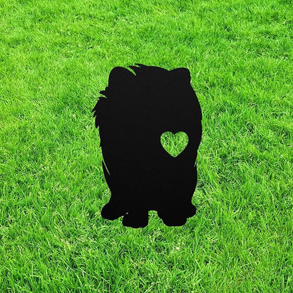 Personalized Pomeranian Garden Statue Stake,Custom Pomeranian Outdoor Yard Art Decor,Memorial Remembrance Sculpture,Outdoor Statue for Yard Garden Porch Lawn Grassland Park Farm Flowerpot Decor.