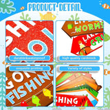 Jetec 20 Pieces Fishing Party Directional Signs The Big One Welcome Signs Backyard Door Cutouts Summer Birthday Baby Shower Party Favor Ideas Decoration Supplies