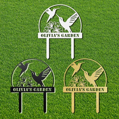 Startop Custom Metal Garden Sign with Stake: Personalized Outdoor Garden Decor - Durable Weatherproof Laser Cut Steel Yard Sign - Rustic Farmhouse Family Name Art for Lawn Patio Balcony & Farm A007