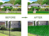 Bybeton 60" x 120" Artificial Ivy Privacy Fence Screen, UV Protected Faux Ivy Privacy Fence Roll, 50 Sq. Ft. Dense Greenery Wall Panels for Outdoor Patio, Garden, Balcony and Backyard Decor