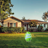 Happy Easter Classic Yard Sign Home Decor Lawn Decoration With Stakes Easter Egg (Green)