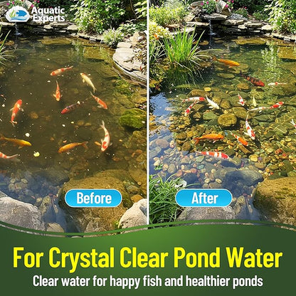 Classic Koi Pond Filter Pad FINE - White Bulk Roll Pond Filter Media, Ultra-Durable Pond Filters for Outdoor Ponds, Reusable Fish Pond Filter Material, USA, Aquatic Experts (3/4" - 1" x 16" x 56")