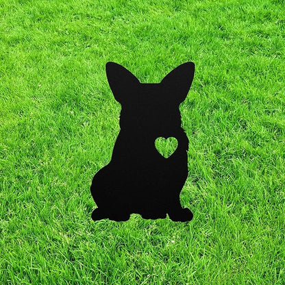 Personalized Corgi Garden Statue Stake,Custom Pembroke Welsch Corgi Outdoor Yard Art Decor,Memorial Remembrance Sculpture,Outdoor Statue for Yard Garden Porch Lawn Grassland Park Farm Flowerpot Decor.