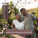 Kubbut Gifts for Him Her, Valentines Day Anniversary Christmas Chimes Gifts for Men/Women, Wedding Gift 32" Wind Chimes Decor for Couple, I Love You Romantic Gift for Him