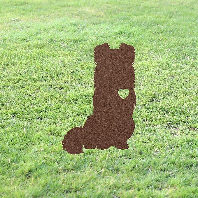 Personalized Shetland Sheepdog Garden Statue Stake,Custom Sheltie Outdoor Art Decor,Memorial Remembrance Sculpture,Outdoor Statue for Yard Garden Porch Lawn Grassland Park Farm Flowerpot Decor.