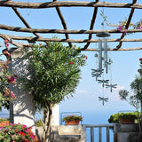 Monsiter QE Outdoors Wind Chimes with 4 Aluminum Tubes - Dragonfly S Hook, Wind Bells Hanging Decorate for Patio, Garden, Backyard or Porch