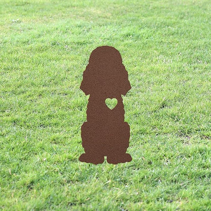 Personalized Poodle Garden Statue Stake,Custom Poodle Outdoor Yard Art Decor,Memorial Remembrance Sculpture,Outdoor Statue for Yard Garden Porch Lawn Grassland Park Farm Flowerpot Decor.