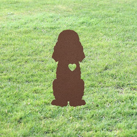 Personalized Poodle Garden Statue Stake,Custom Poodle Outdoor Yard Art Decor,Memorial Remembrance Sculpture,Outdoor Statue for Yard Garden Porch Lawn Grassland Park Farm Flowerpot Decor.