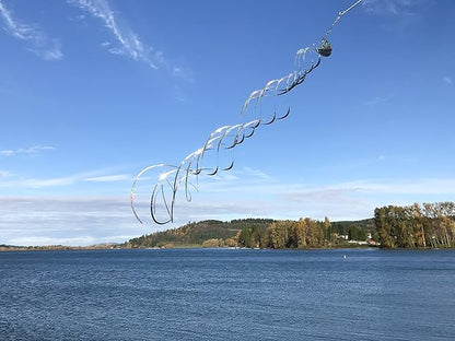 In the Breeze Mylar Spinner Silver Turbulance — 36" Long