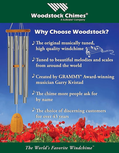 Woodstock Chimes Signature Collection, Fantasy, Angel 10'' Décor Designs - Small Chimes Wind Chimes for Outdoor, Patio, Home or Garden Décor (WCFA)