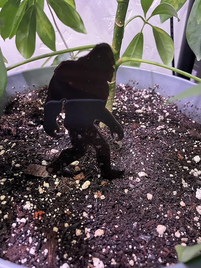 Bigfoot Walking Spike (Small Flowerpot Spike) - Lawn and Garden Ornament - Bigfoot/Sasquatch/Yeti Gift - Made and Manufactured in USA
