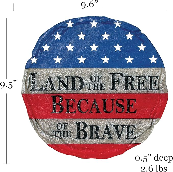 Spoontiques Land of The Free Stepping Stone, one size