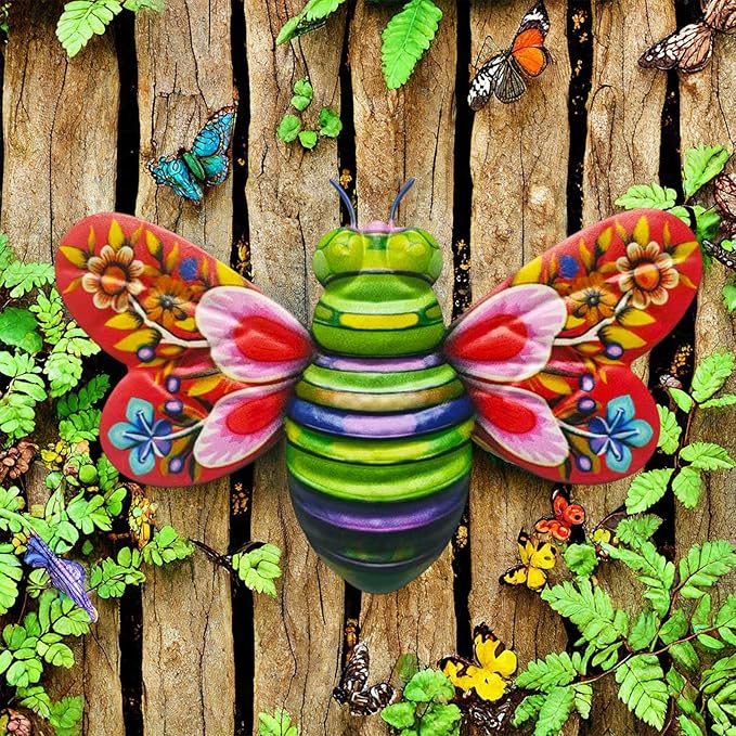 Pallets for Sale - Liquidation Unclaimed, Wall Decor with Iron Bees, Garden Hanging Decorations for Indoor/Outdoor