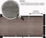 LOVE STORY Balcony Privacy Screen, 2.5'x8' Deck Shield Screen Fence Cover,UV Protection and Weather-Resistant,3 FT Height for Deck, Patio, Backyard, Outdoor Pool, Porch, Railing, Brown