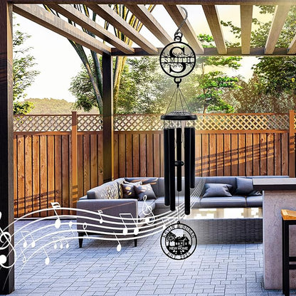 Personalized Wind Chimes House Warming Gifts New Home, 37" Large Deep Tone Windchimes with Custom Name, Unique Housewarming Gift Ideas for Couples & New Homeowners