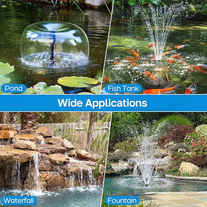 Antfraer Pond Filter Fountain Pump Kits with UV Clarifier, Pond Filter Box with 40W 660GPH Submersible Pump, KOI Pond Filter for Outdoor Ponds Garden Fountain Waterfall Aquarium Koi Pond