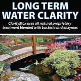 CrystalClear ClarityMax, All-in-One Pond Clarifier Treatment, All-Natural Beneficial Microbes & Enzymes Provide Max Clarity, Koi Fish & Pet Safe, Algae Stain Remover, Crystal Clear Water Garden 6 LB