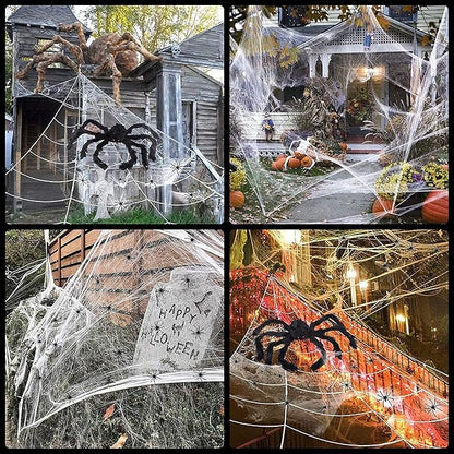 Halloween Decorations Big Spider 4.9 Ft Black Soft Hairy Scary Spider Fake Large Pops for Halloween Outdoor Yard Party