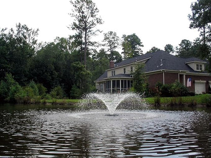 Kasco VFX Series Aerating Pond Fountain - 1/2 Horse Power 120V Single Phase with 100 ft Electric Power Cord | RGB Lighting | Efficient Pond Aeration Systems