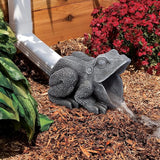 Design Toscano QM7512081 Garden Frog Decorative Object, Grey Stone