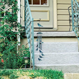 LESES Wind Chimes for Outside, Bird Outdoors Wind Chimes with 4 Aluminum Tubes, 35" Sympathy Windchimes Outdoors Clearance Home Garden Patio Decor, Unique Memorial Gifts for Mom Grandma