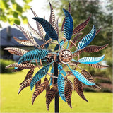 Large Outdoor Metal Wind Spinner,Two-Way Wind Sculptures,360 Degrees Kinetic Wind Spinners Yard Art Decor for Patio, Lawn & Garden 63 * 13.4 Inches