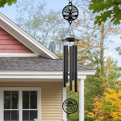 Personalized Anniversary Wind Chime – Custom Wedding Gift for Couple, Parents, Him or Her, Unique Wind Chime Gift for 10th, 20th, 25th, 50th & Any Year Anniversary