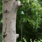 Japanese Wind Chime Cast-Iron Outdoor Ornament for Garden, Patio & Balcony, Hanging Metal Wind-Bell Decoration Gift, Blessing Pendant Windchimes & PVC Wind-Catcher, Green Frog