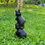 Stacking Bears with Welcome Sign for Garden or Home