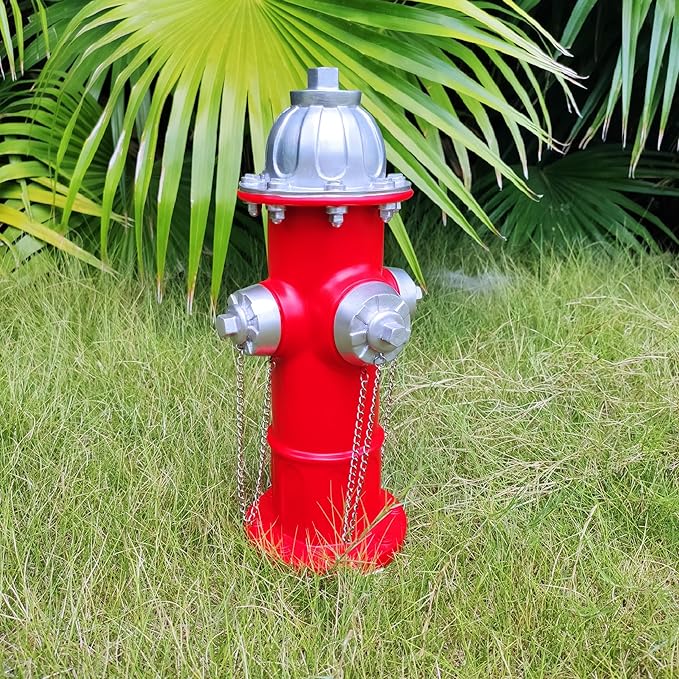 Dog Pee Post - Fake Fire Hydrant Outdoor Play Equipment, Puppy Training Post - 14.5 inch