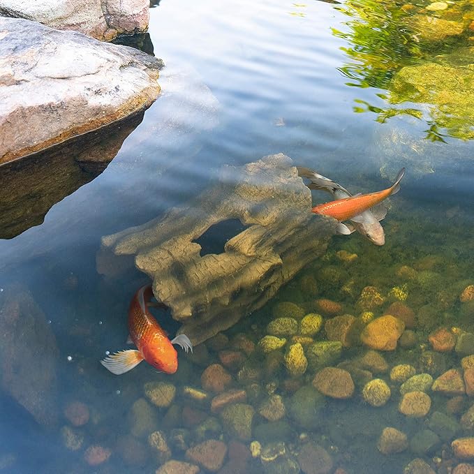 Aquascape Faux Log Fish Cave for Pond, Koi Predator Control | 78324