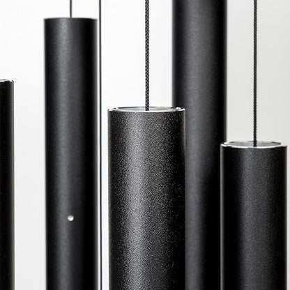 Corinthian Bells by Wind River - 60 inch Black Wind Chime for Patio, Backyard, Garden, and Outdoor Decor (Aluminum Chime) Made in The USA