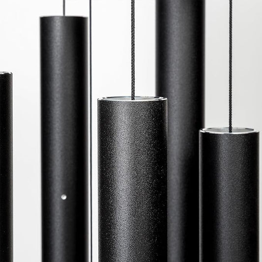 Corinthian Bells by Wind River - 60 inch Black Wind Chime for Patio, Backyard, Garden, and Outdoor Decor (Aluminum Chime) Made in The USA